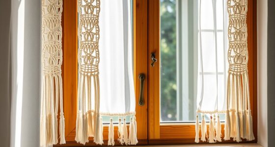macram curtains beaded fringe