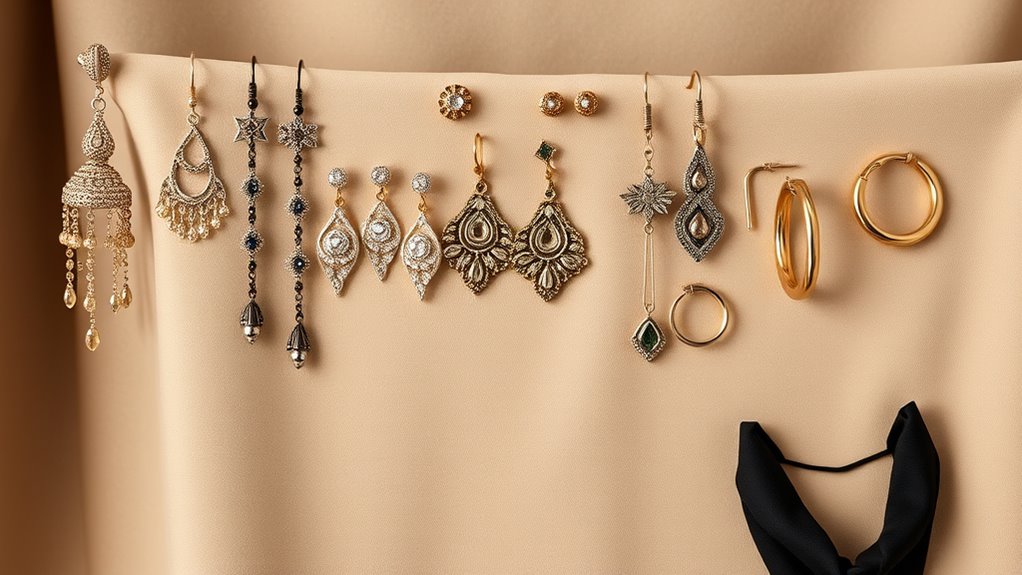 match earrings to necklines