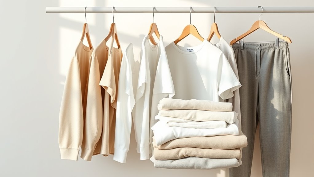 minimalist closet for sustainability