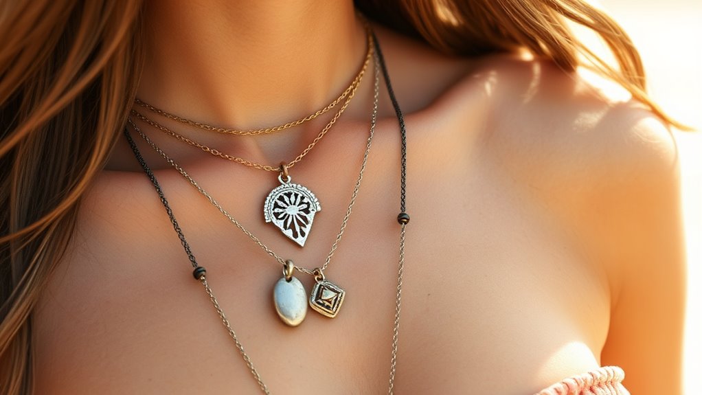 mix contrasting textured metals