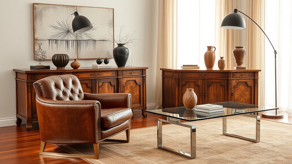 modern sleek balanced decor