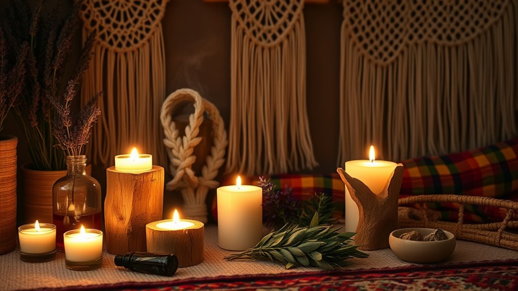 natural nourishing candle creation