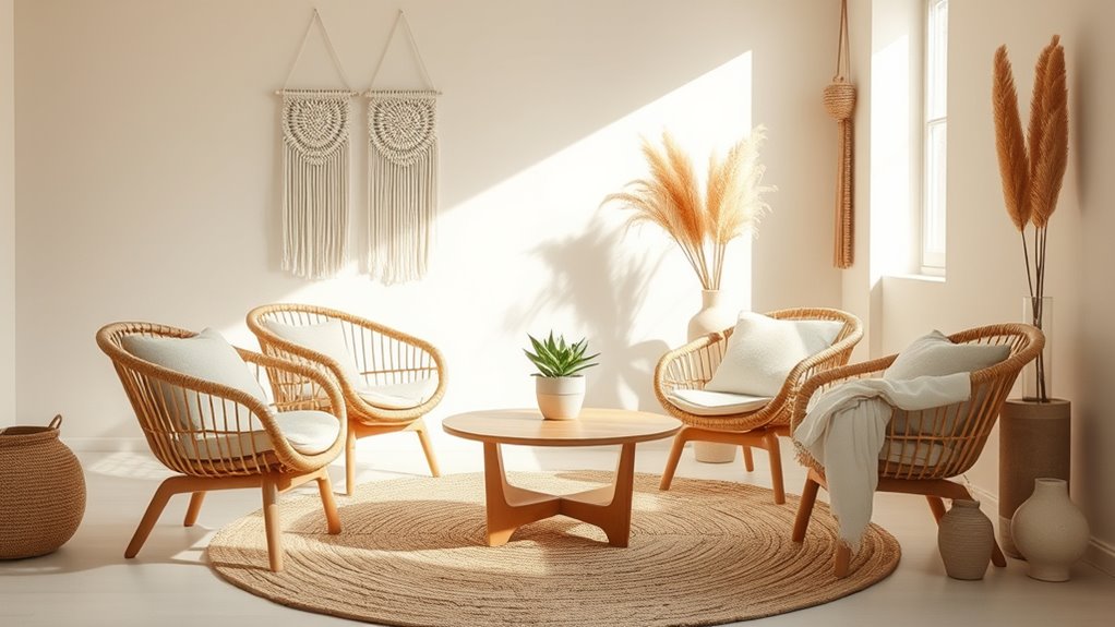 natural textures enhance ambiance