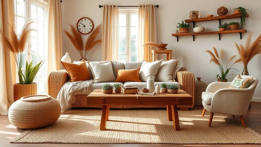 natural textures enhance decor