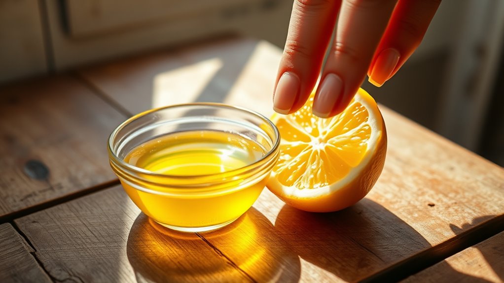 nourish nails with oil