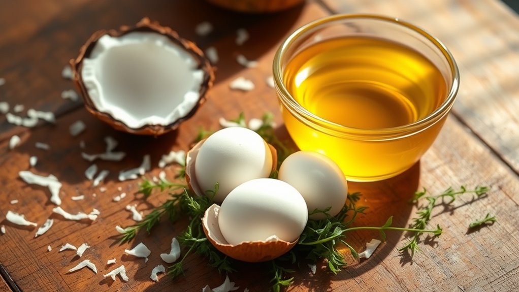 nourishing coconut egg treatment