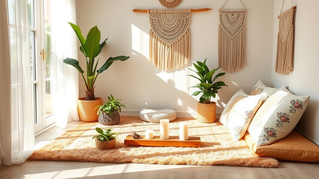 organized accessible yoga space