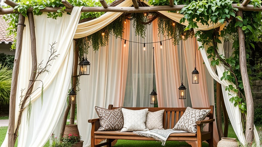 outdoor cozy garden lighting