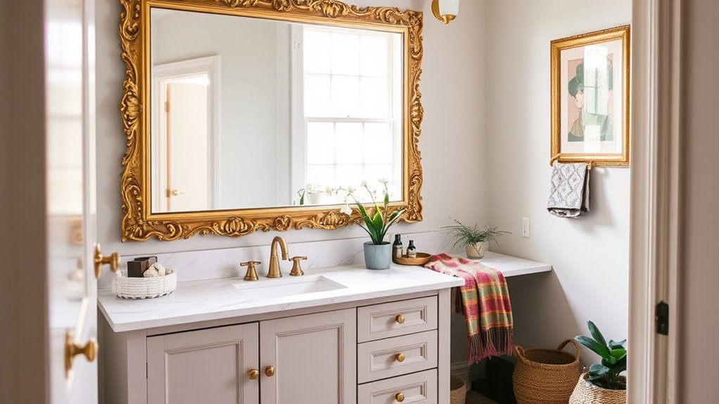 personalized boho bathroom decor
