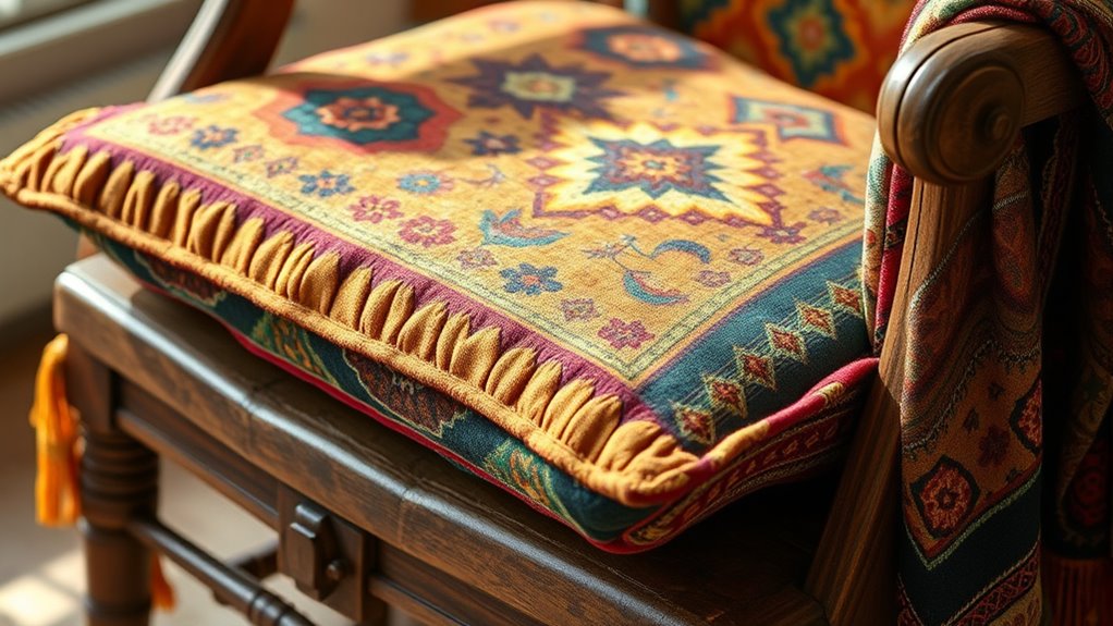 revamp chairs with boho fabrics