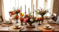 rustic boho table decor