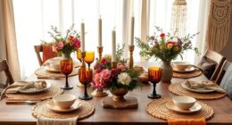 rustic boho table decor