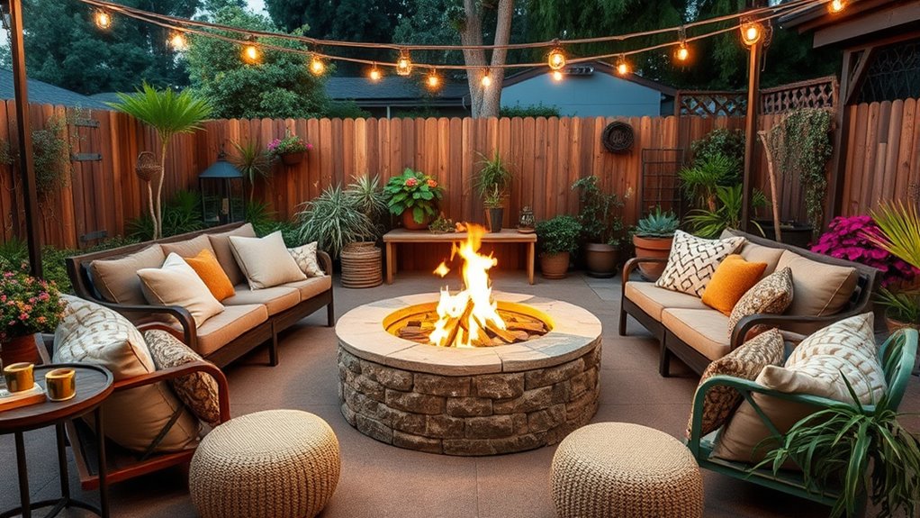 safe stylish backyard fire pit