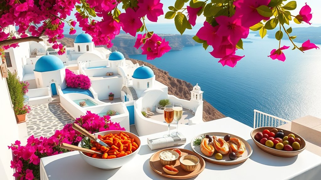 scenic santorini culinary luxury