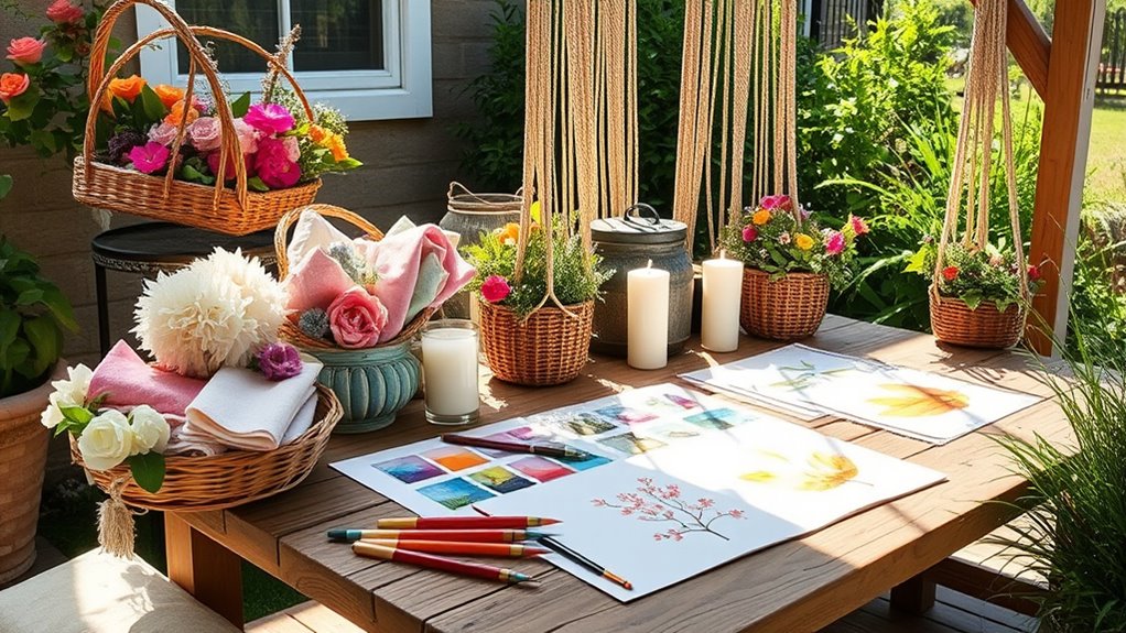 seasonal color inspired crafting