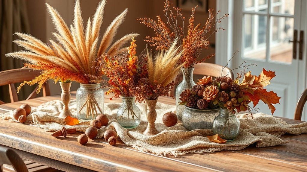 seasonal dried foliage decorations