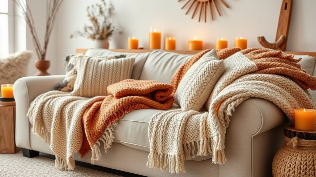 seasonal textures and fabrics