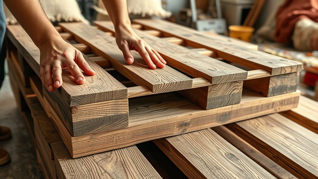 secure level pallet stacking