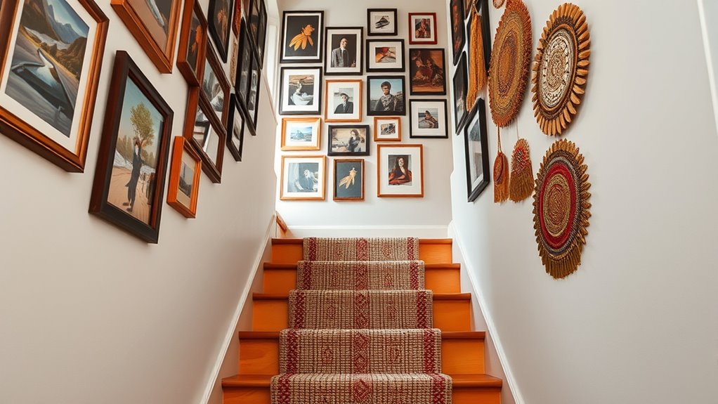 staircase gallery with lighting
