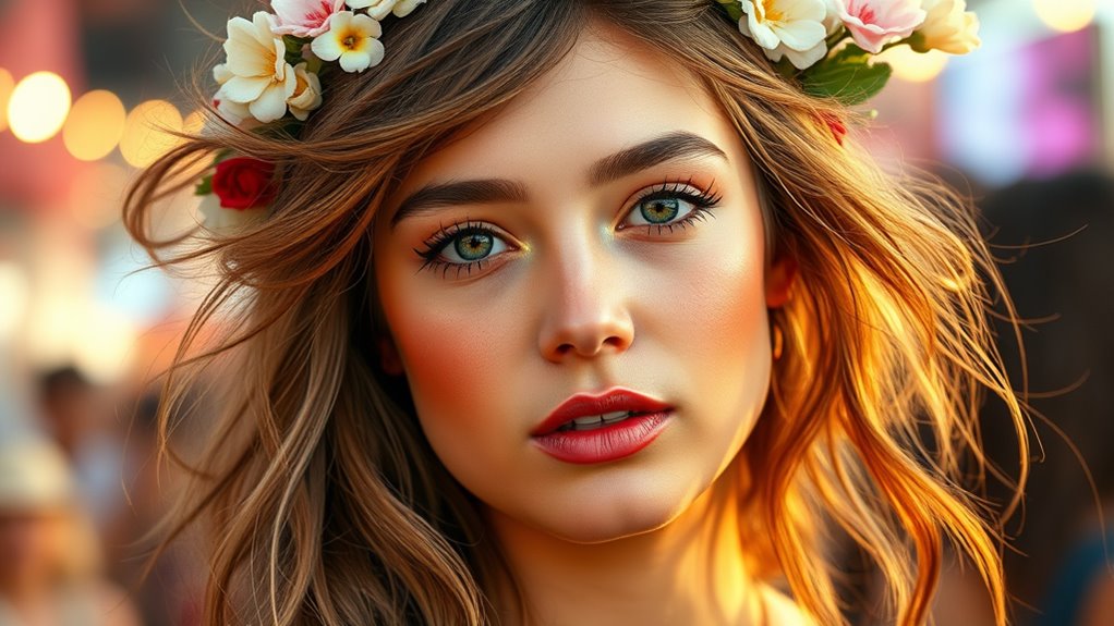 sun kissed glowing makeup