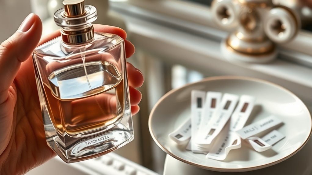 test fragrances on skin