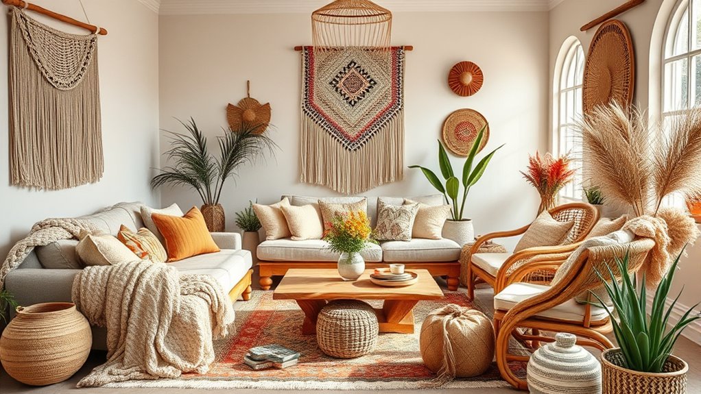 textured natural fabric layering