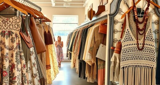 thrift style boho wardrobe