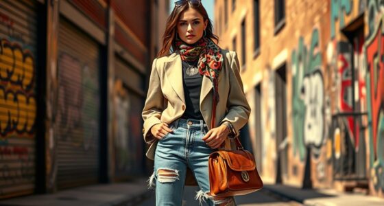 thrifted high fashion style