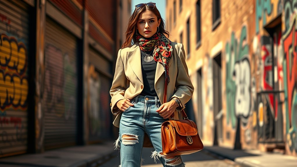 thrifted high fashion style