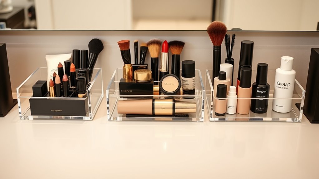 top vanity cosmetic organizers