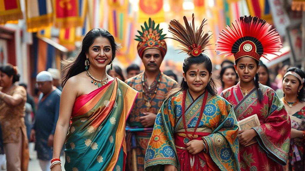 traditional vibrant cultural attire