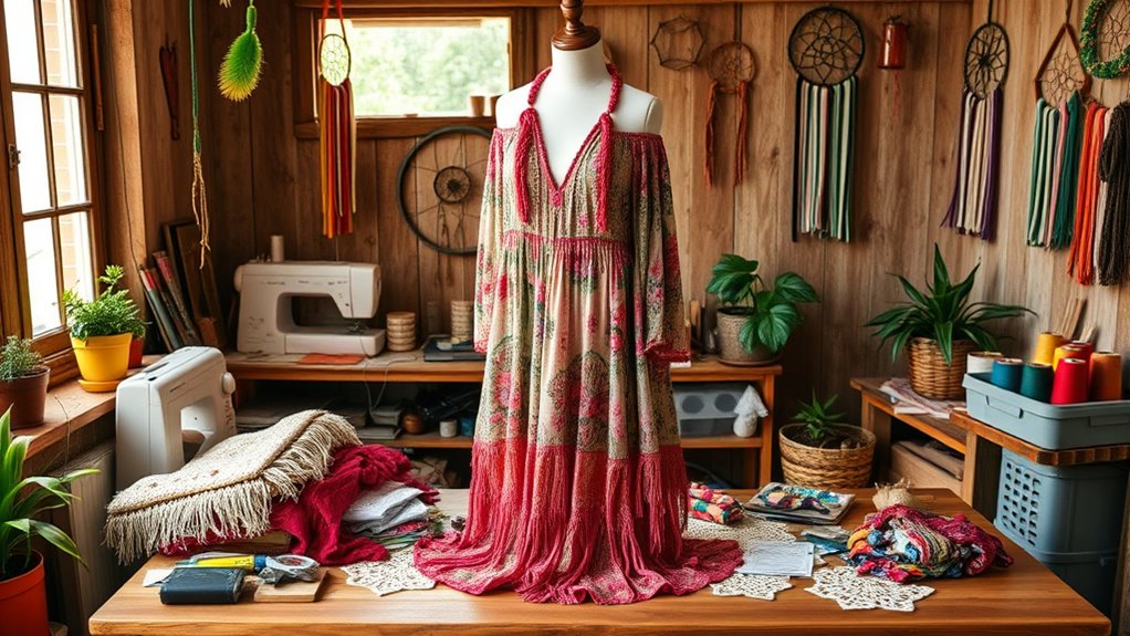 upcycling boho style clothing