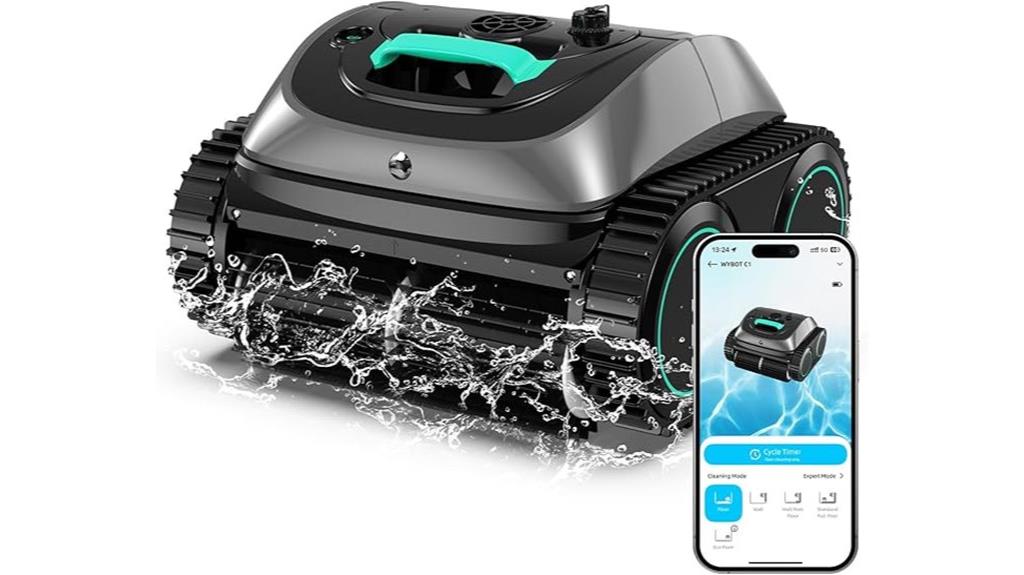upgraded pool cleaning robot