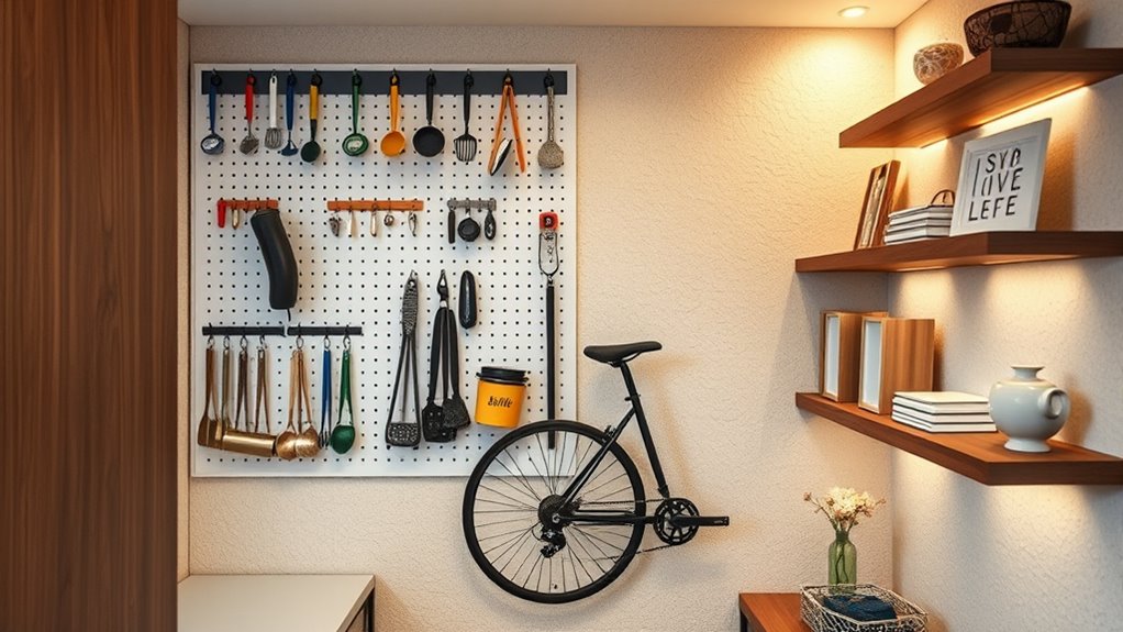 use wall mounted storage