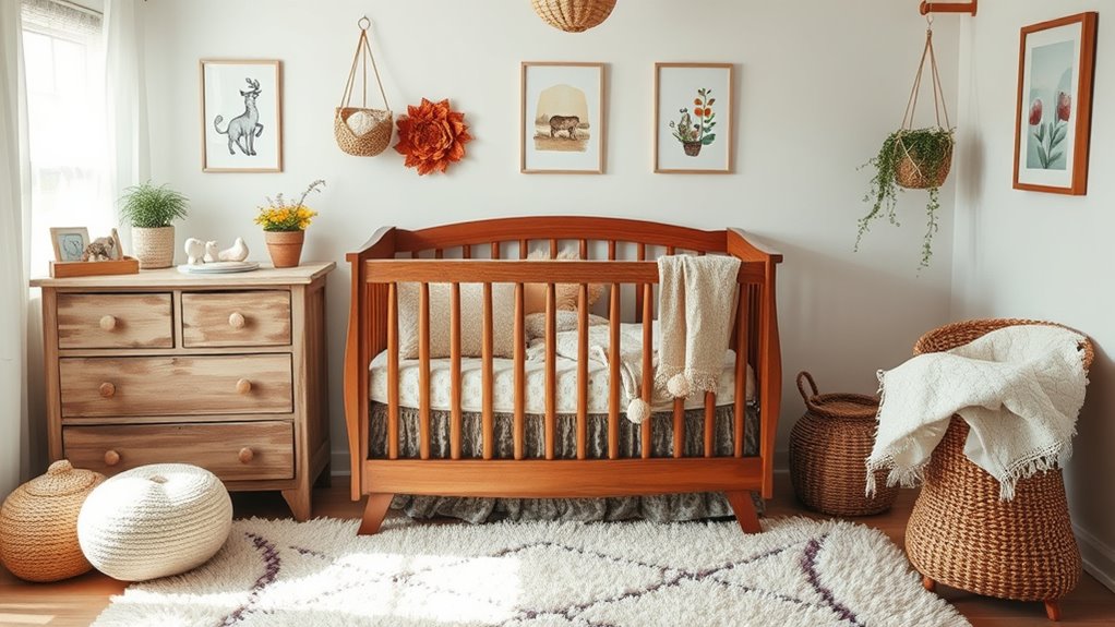 vintage handcrafted nursery decor