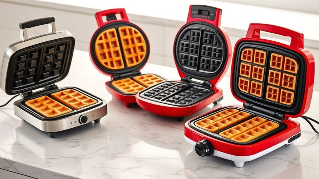 waffle size coating quality