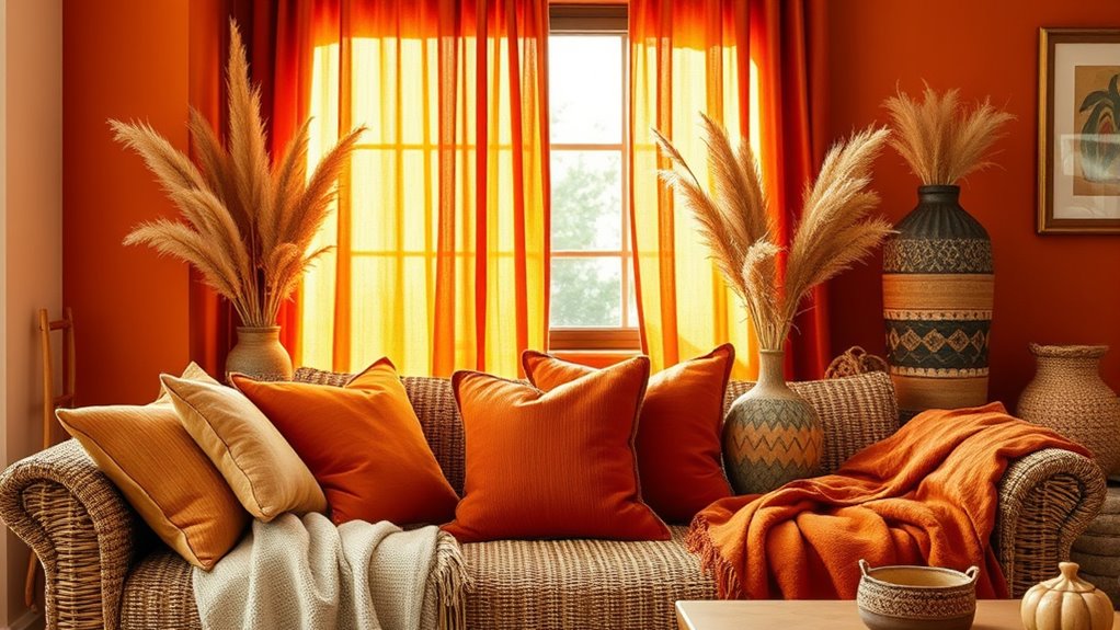 warm earthy autumn colors
