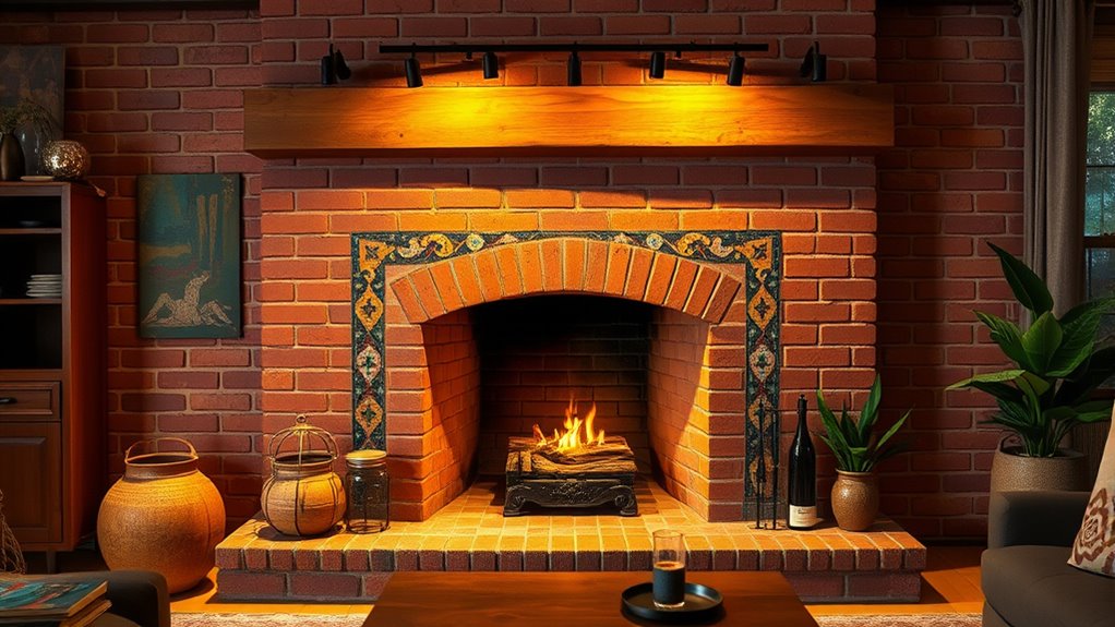 warm earthy textured finishes