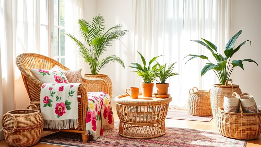 wicker rattan relaxed elegance