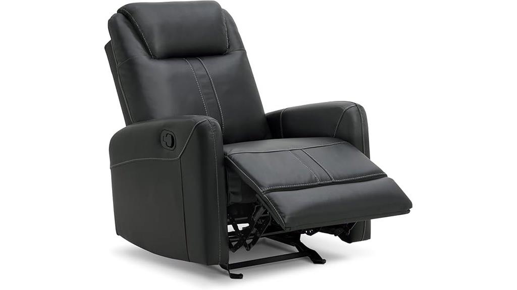 adjustable leather recliner chair