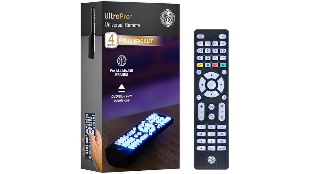 backlit universal tv remote