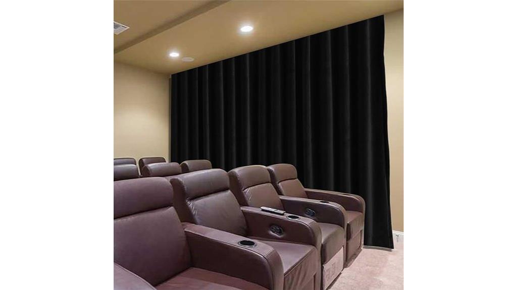 black velvet privacy curtains