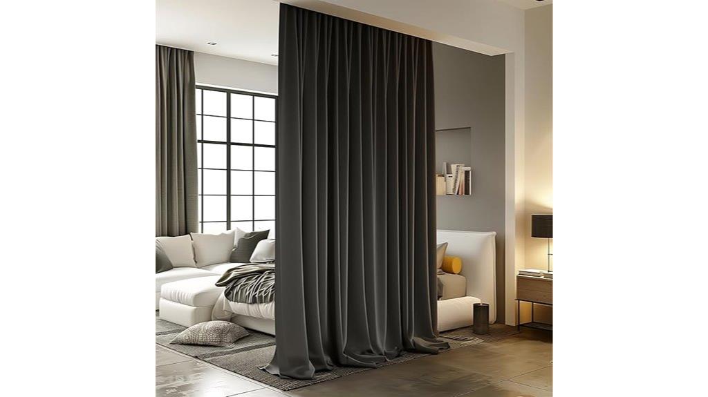 blackout ceiling track curtain