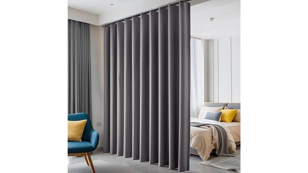 blackout ceiling track curtains