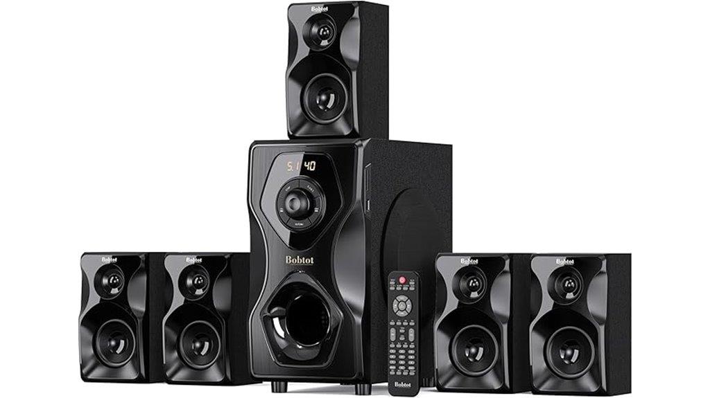 bobtot 5 1 surround speakers