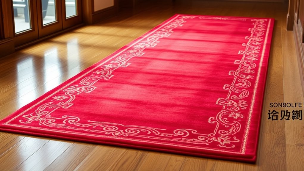 choosing quality red silk runner