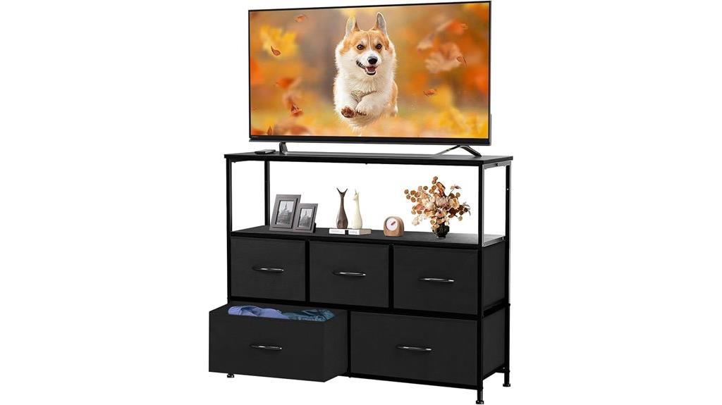 dumos tv dresser with storage