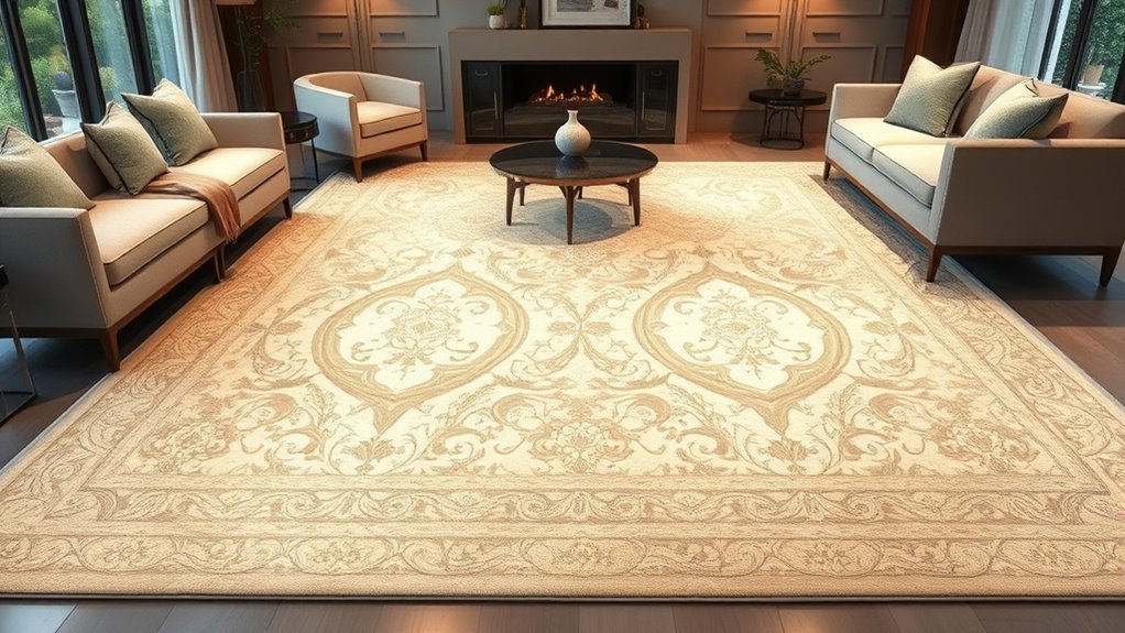 elegant ivory silk rug options