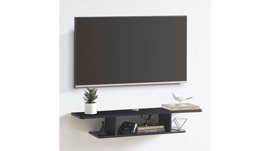 floating tv stand with storage