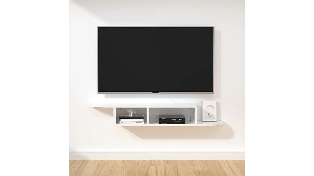 floating tv stand with storage